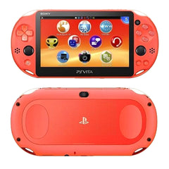 Sony Playstation Vita Neon Orange Wi-Fi Model PCH-2000ZA24 Console with Box and Charger NTSC-J PlayStation Vita Series Console [USED]