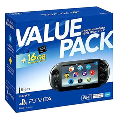 Sony Playstation Vita Black Value Pack Wi-Fi Model PCHJ-10032 Console with Box and Charger NTSC-J PlayStation Vita Series Console [USED]
