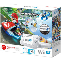 Nintendo Wii U Shiro Mario Kart 8 Set WUP-S-WAGH Console with Box and Charger NTSC-J Wii U Series Console [USED]