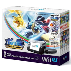 Nintendo Wii U Kuro Pokken Tournament Set WUP-S-KAHR Console with Box and Charger NTSC-J Wii U Series Console [USED]