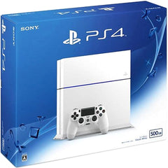 Sony PlayStation 4 Glacier White 500GB CUH-1200AB02 Console with Box and Charger NTSC-J PlayStation 4 Series Console [USED]
