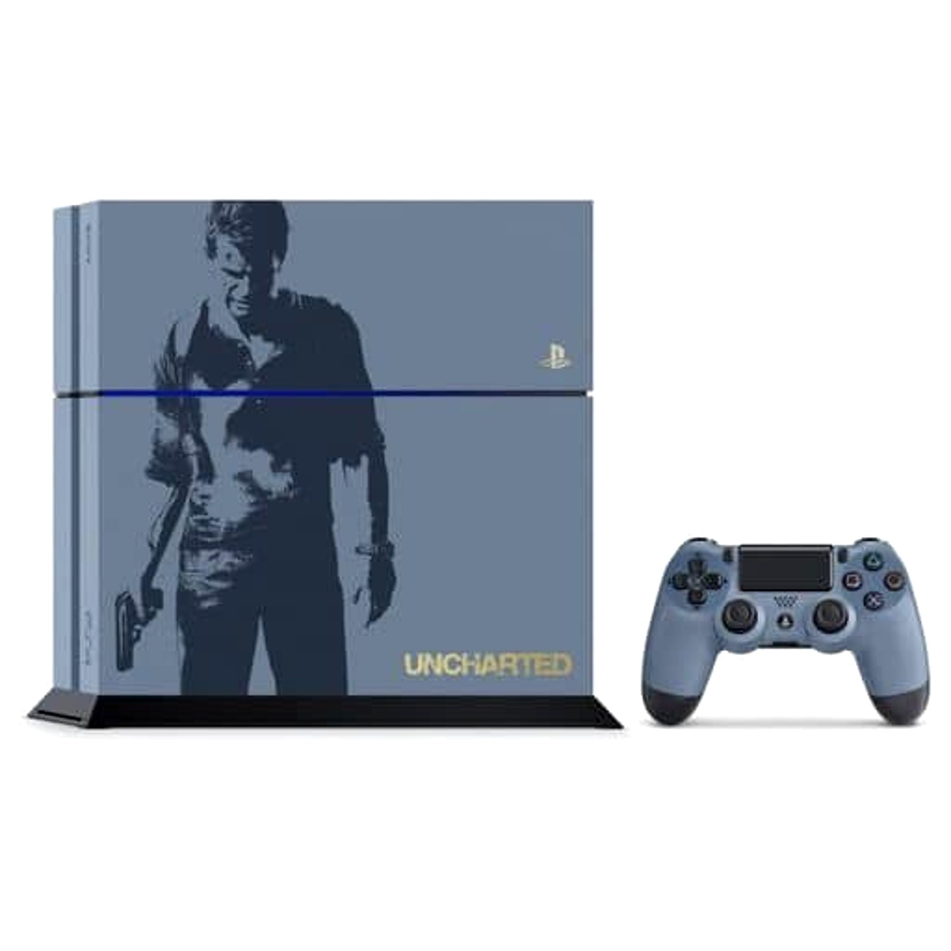 Sony PlayStation 4 Original Design 500GB Uncharted Limited Edition CUHJ-10011 Console with Box and Charger NTSC-J PlayStation 4 Series Console [USED]