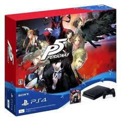 Sony PlayStation 4 Jet Black 1TB Persona 5 Starter Limited Pack CUHJ-10012 Console with Box and Charger NTSC-J PlayStation 4 Series Console [USED]
