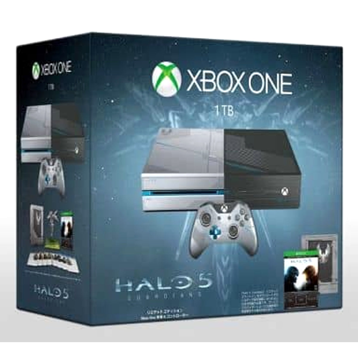 Microsoft Xbox One 1TB Halo 5: Guardians Limited Edition Console with Box and Charger NTSC-J Xbox One Console [USED]