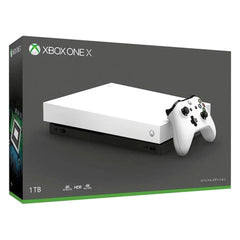 Microsoft Xbox One X White Special Edition FMP-00063 Console with Box and Charger NTSC-J Xbox One Console [USED]