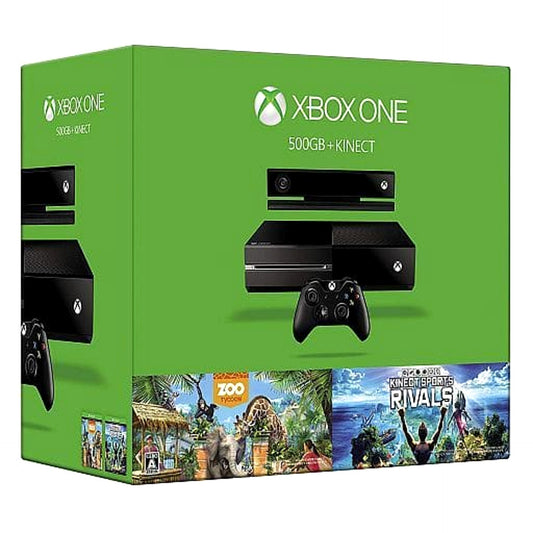 Microsoft Xbox One 500GB Zoo Tycoon / Kinect Sports Rivals Kinect Bundle 7UV-00262 Console with Box and Charger NTSC-J Xbox One Console [USED]