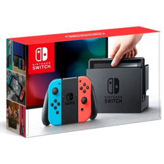 Nintendo Switch Joy-Con L: Neon Blue / R: Neon Red HAC-S-KABAA Console with Box and Charger NTSC-J Nintendo Switch Console [USED]