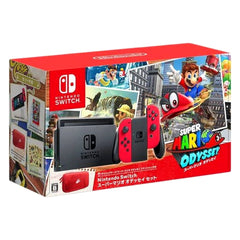 Nintendo Switch Super Mario Odyssey Set HAC-S-KADEE Console with Box and Charger NTSC-J Nintendo Switch Console [USED]
