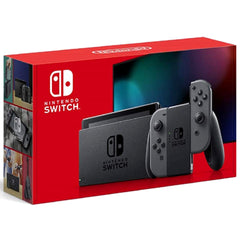 Nintendo Switch Joy-Con L&R: Gray August 2019 Model HAD-S-KAAAA Console with Box and Charger NTSC-J Nintendo Switch Console [USED]