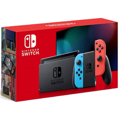 Nintendo Switch Joy-Con L: Neon Blue / R: Neon Red August 2019 Model HAD-S-KABAA Console with Box and Charger NTSC-J Nintendo Switch Console [USED]