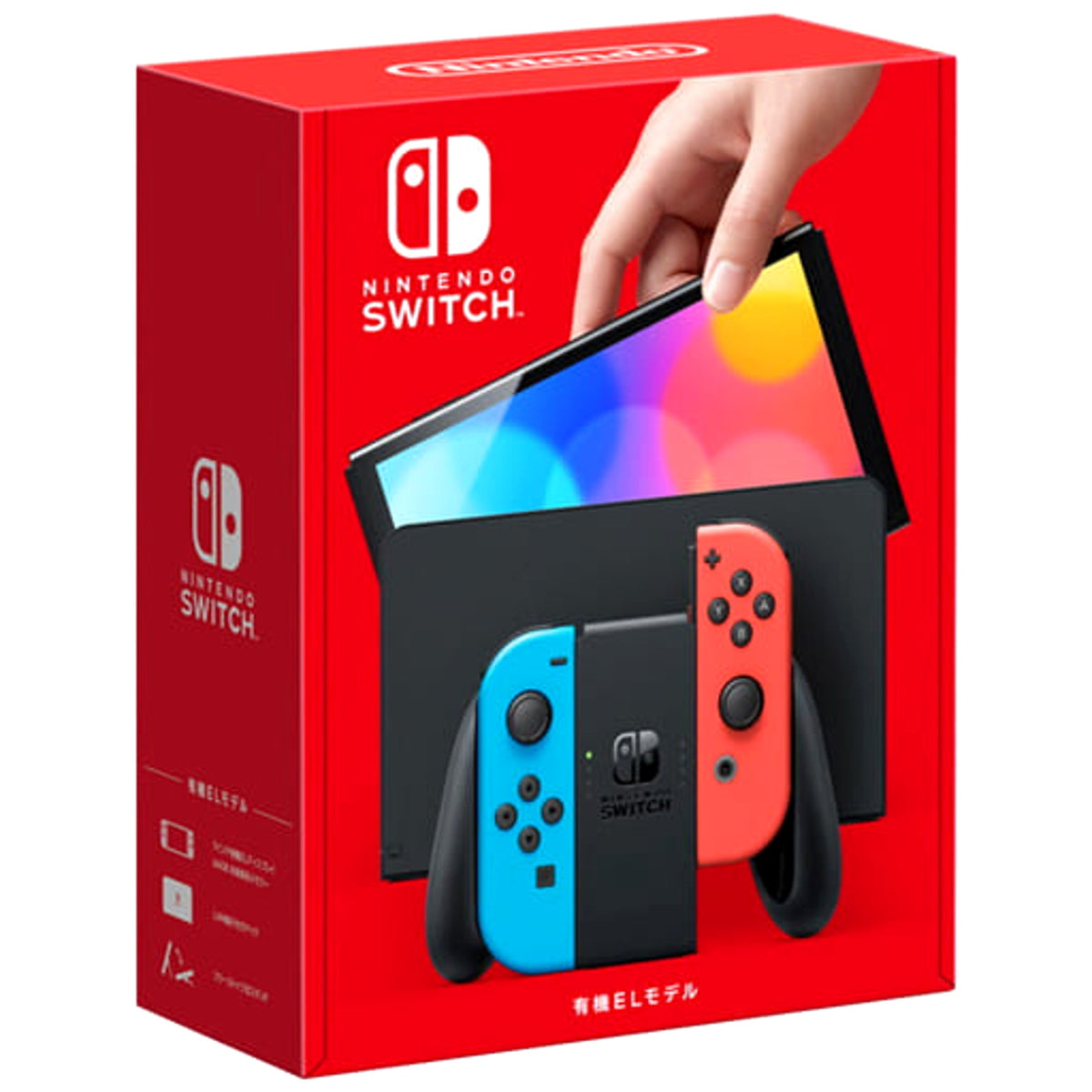Nintendo Switch OLED Model Joy-Con L: Neon Blue / R: Neon Red HEG-S-KABAA Console with Box and Charger NTSC-J Nintendo Switch Console [USED]