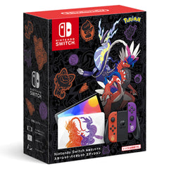 Nintendo Switch OLED Model Special Design Scarlet Violet Edition HEG-S-KEAAA Console with Box and Charger NTSC-J Nintendo Switch Console [USED]