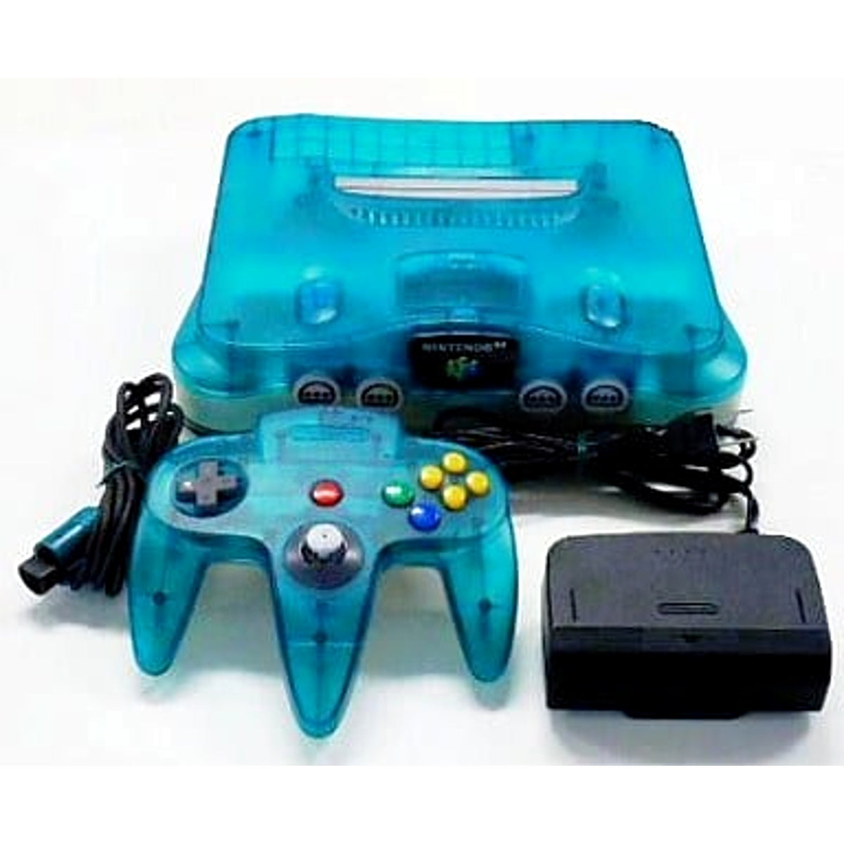 NINTENDO64 Clear Blue NUS-001 Console with Box and Charger NTSC-J Nintendo 64 Series Console [USED]
