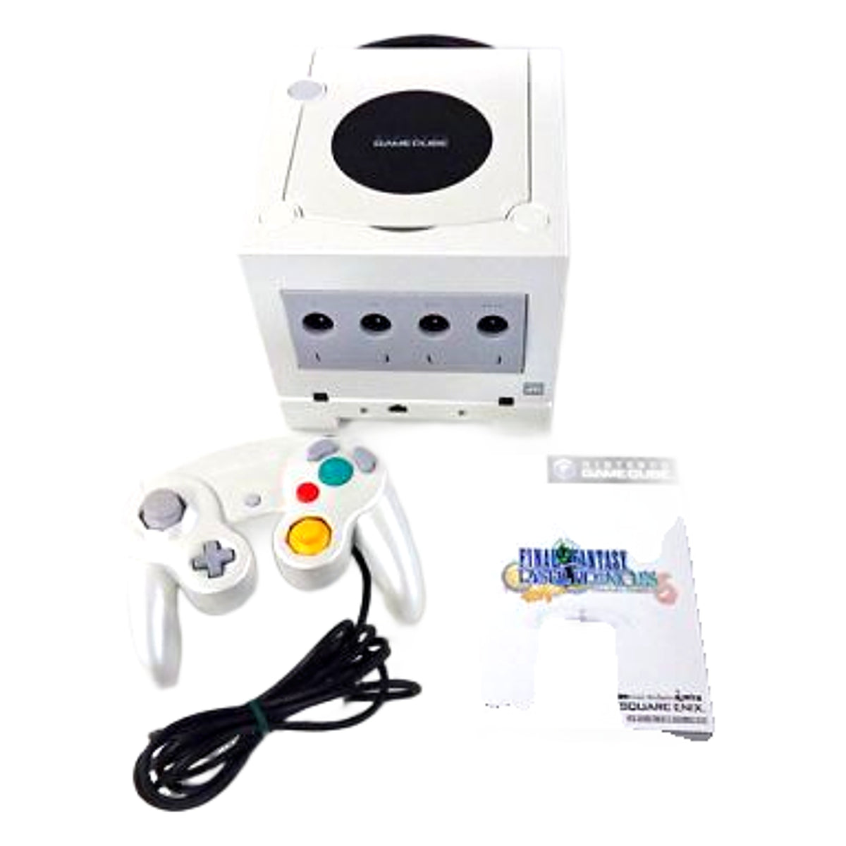 Nintendo GameCube Crystal White Final Fantasy Crystal Chronicles Special Pack DOL-S-PWNCC Console with Box and Charger NTSC-J Nintendo GameCube Console [USED]