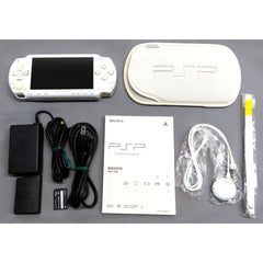 Sony PlayStation Portable Ceramic White Value Pack PSP-1000KCW Console with Box and Charger NTSC-J PlayStation Portable Series Console [USED]
