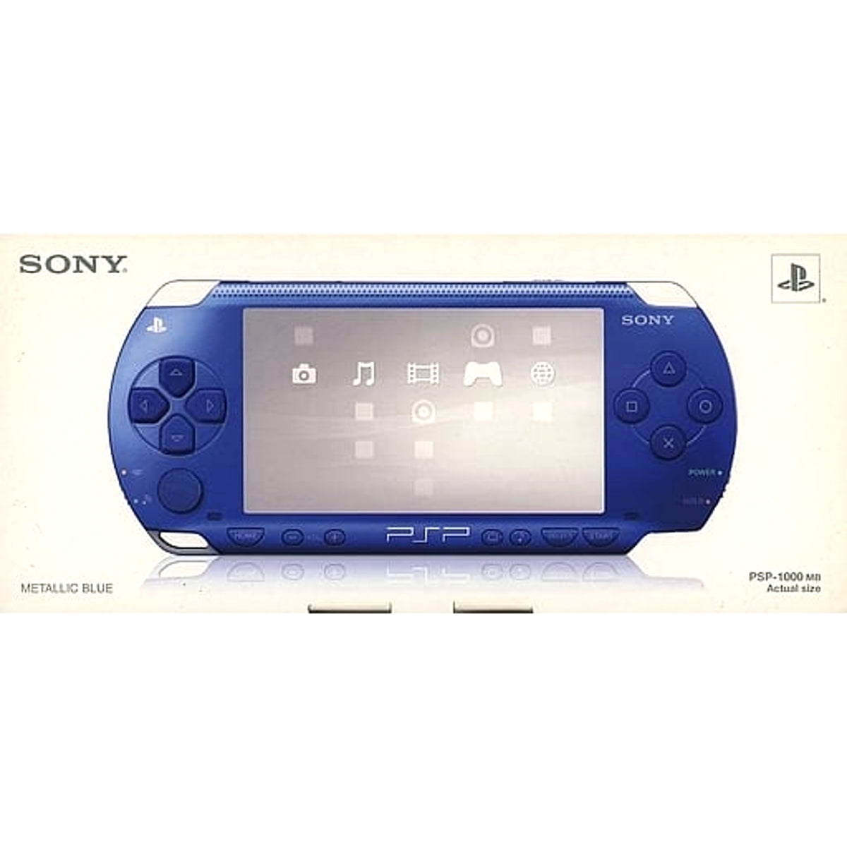 Sony PlayStation Portable Metallic Blue PSP-1000MB Console with Box and Charger NTSC-J PlayStation Portable Series Console [USED]