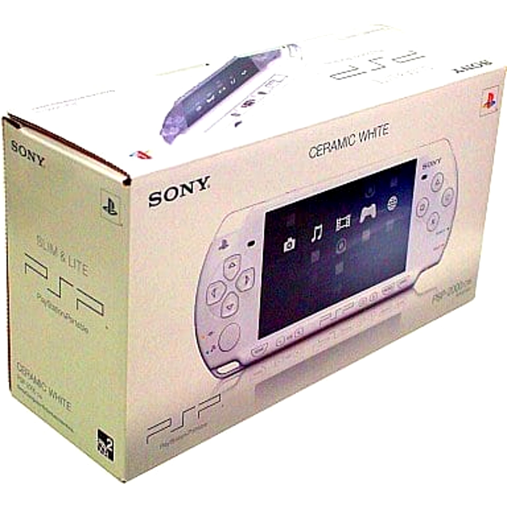 Sony PlayStation Portable Ceramic White PSP-2000CW Console with Box and Charger NTSC-J PlayStation Portable Series Console [USED]