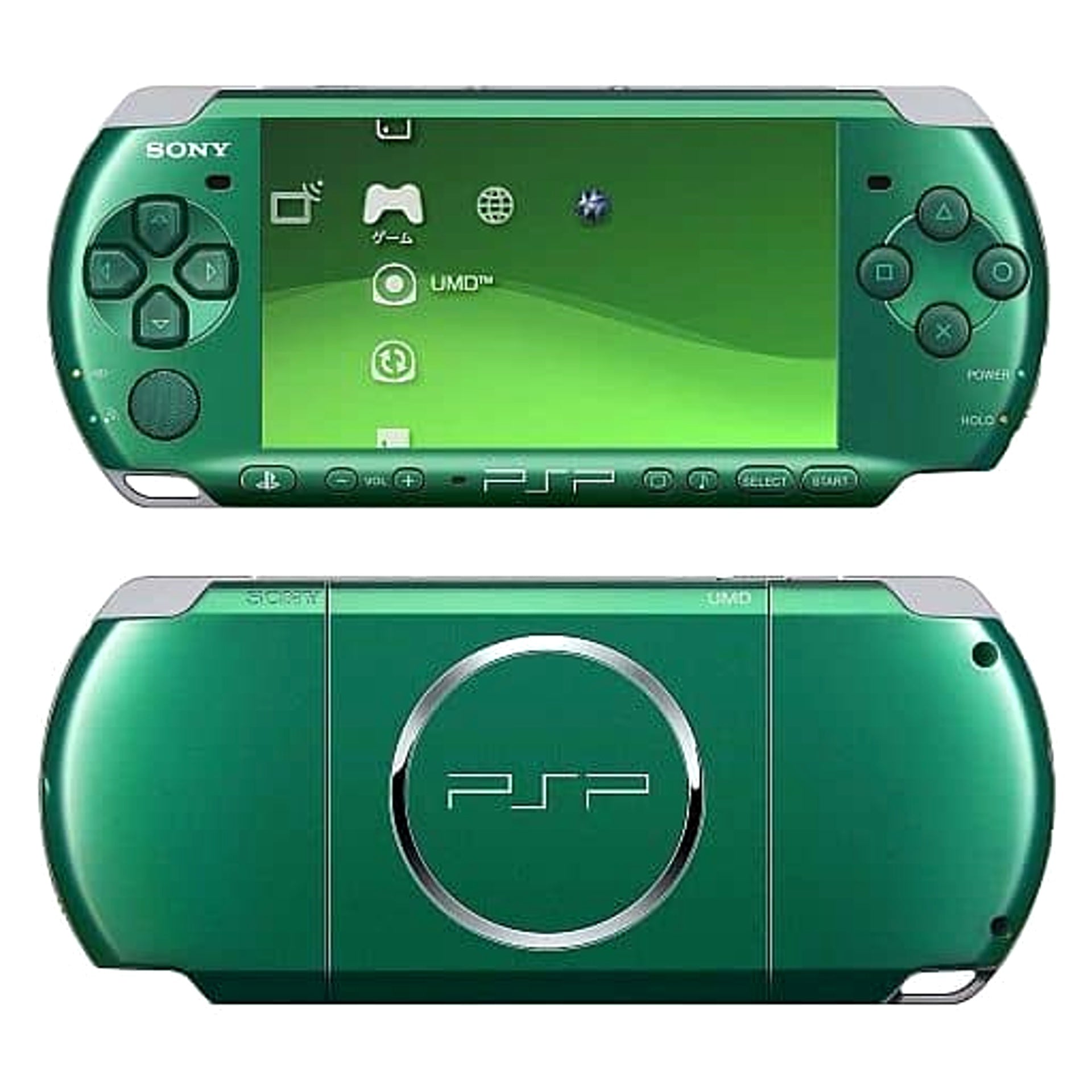 Sony PlayStation Portable Spirited Green PSP-3000SG Console with Box and Charger NTSC-J PlayStation Portable Series Console [USED]