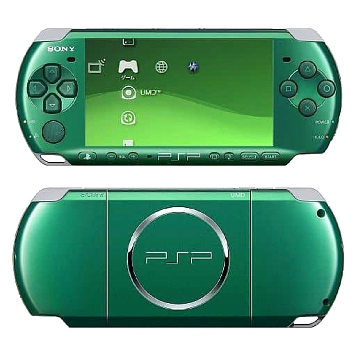 Sony PlayStation Portable Spirited Green PSP-3000SG Console with Box and Charger NTSC-J PlayStation Portable Series Console [USED]