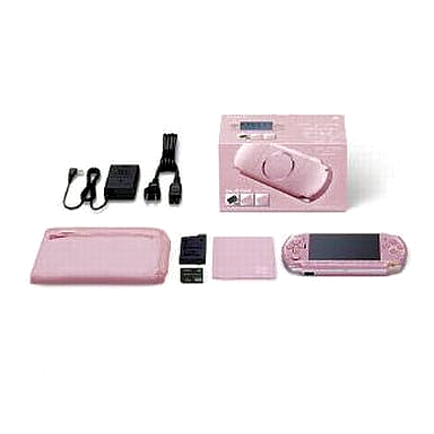 Sony PlayStation Portable Blossom Pink Value Pack PSPJ-30014 Console with Box and Charger NTSC-J PlayStation Portable Series Console [USED]