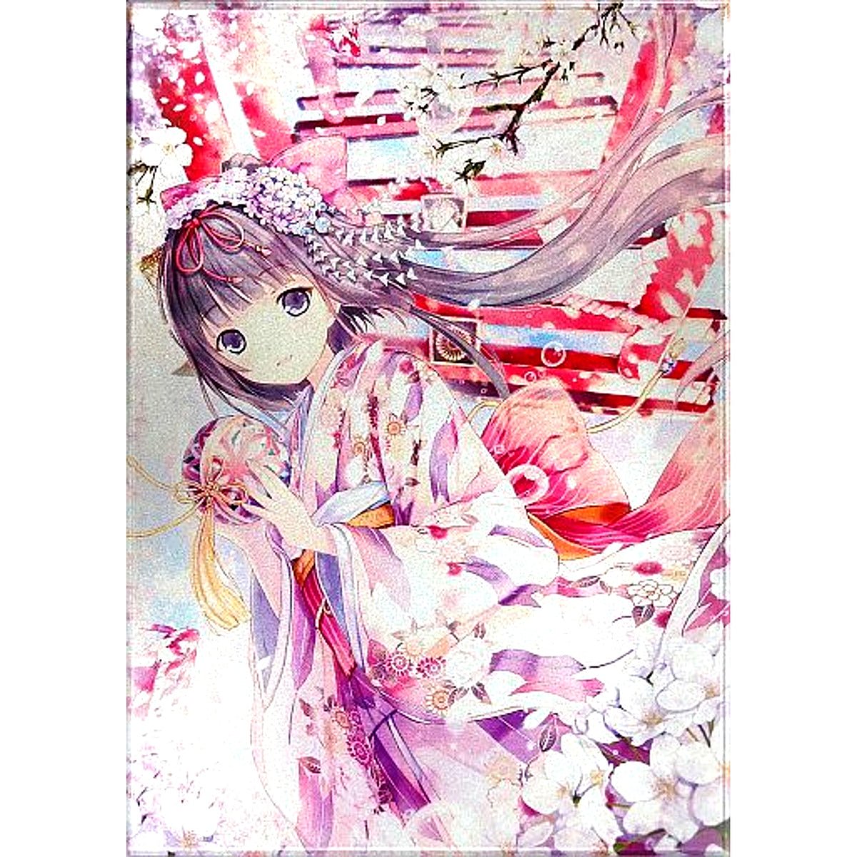 6U Suikyo Sakura Geshiki Illustration Art Book Acrylic Art Plate [USED]