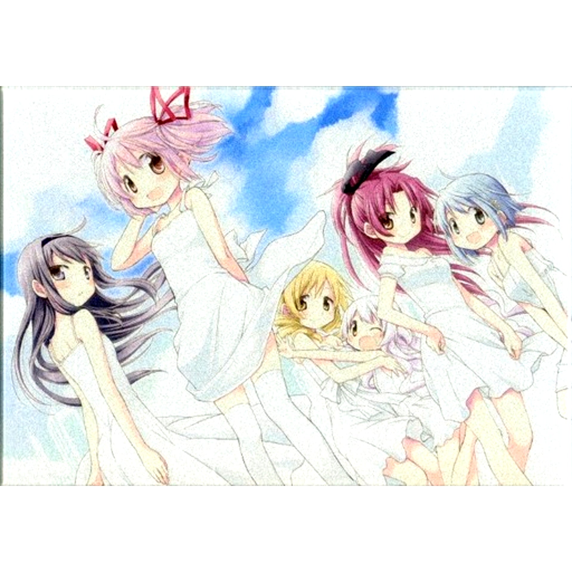 Ume Aoki Exhibition Puella Magi Madoka Magica Acrylic Art Plate [USED]