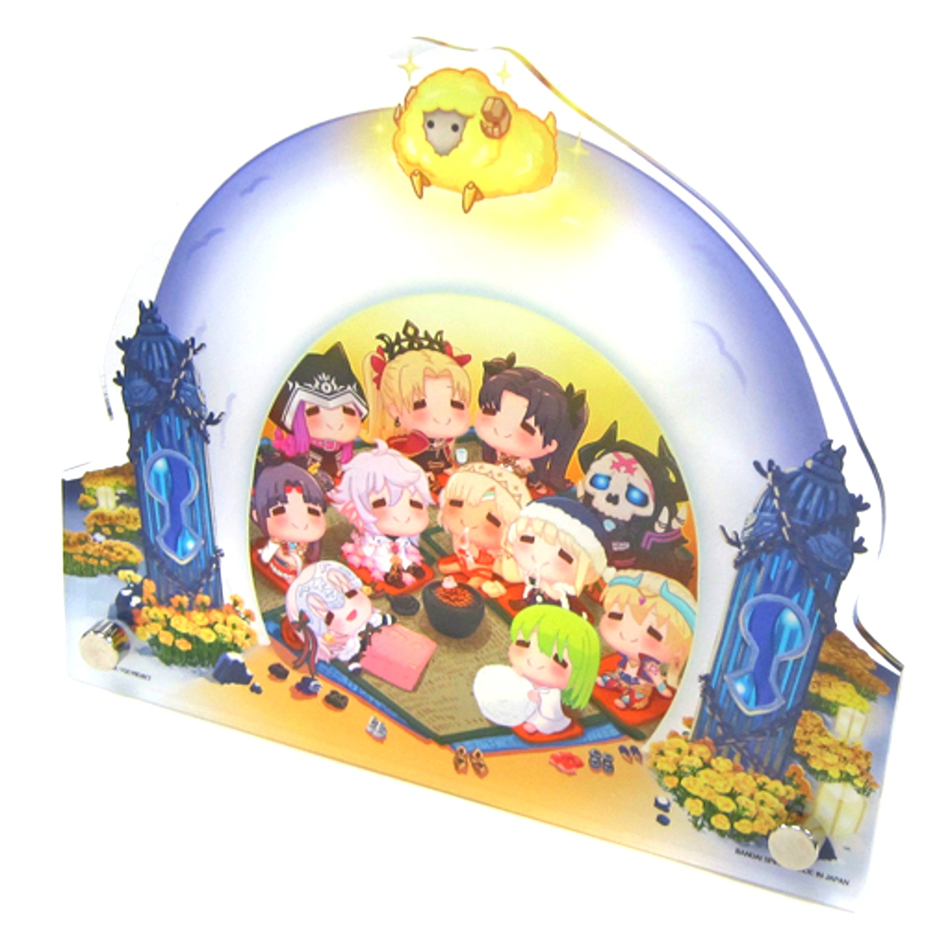 With Accessories Ichiban Kuji Fate/Grand Order Santa Claus Galloping Through the Night Sky Fluffy Appearance! Last One Prize Kamakura-shaped Acrylic Board [USED]