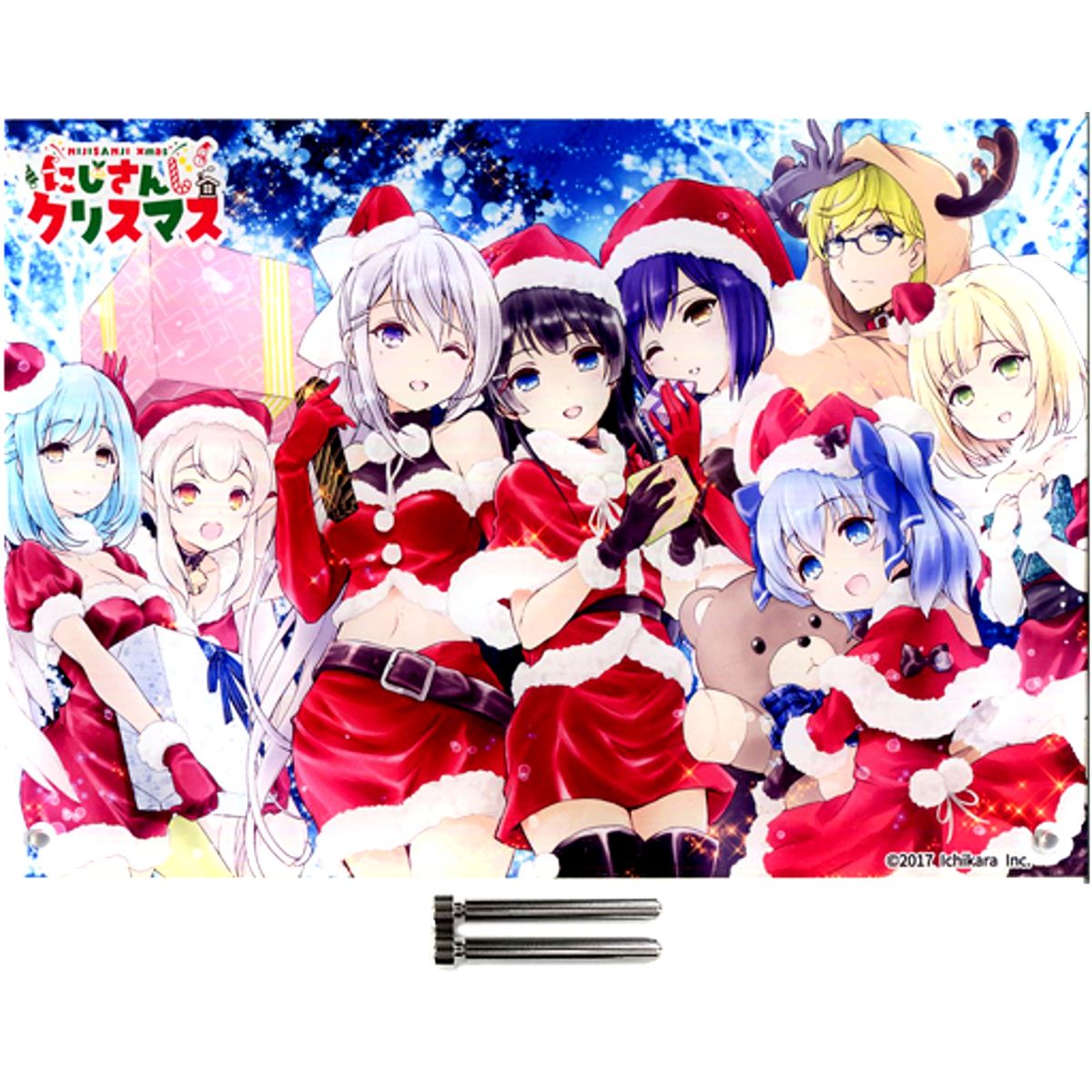 Virtual YouTuber Nijisanji Christmas 2018 B5 Acrylic Item 1st Generation with Accessories [USED]