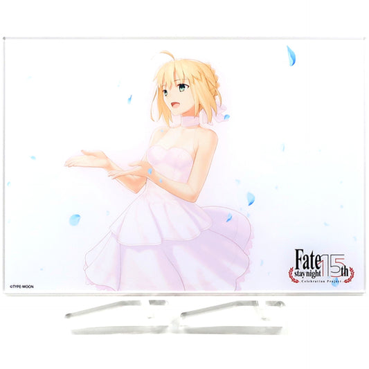 B Fate/stay night 15th Anniversary Trace Acrylic Board With Accessories TYPE-MOON Exhibition [USED]