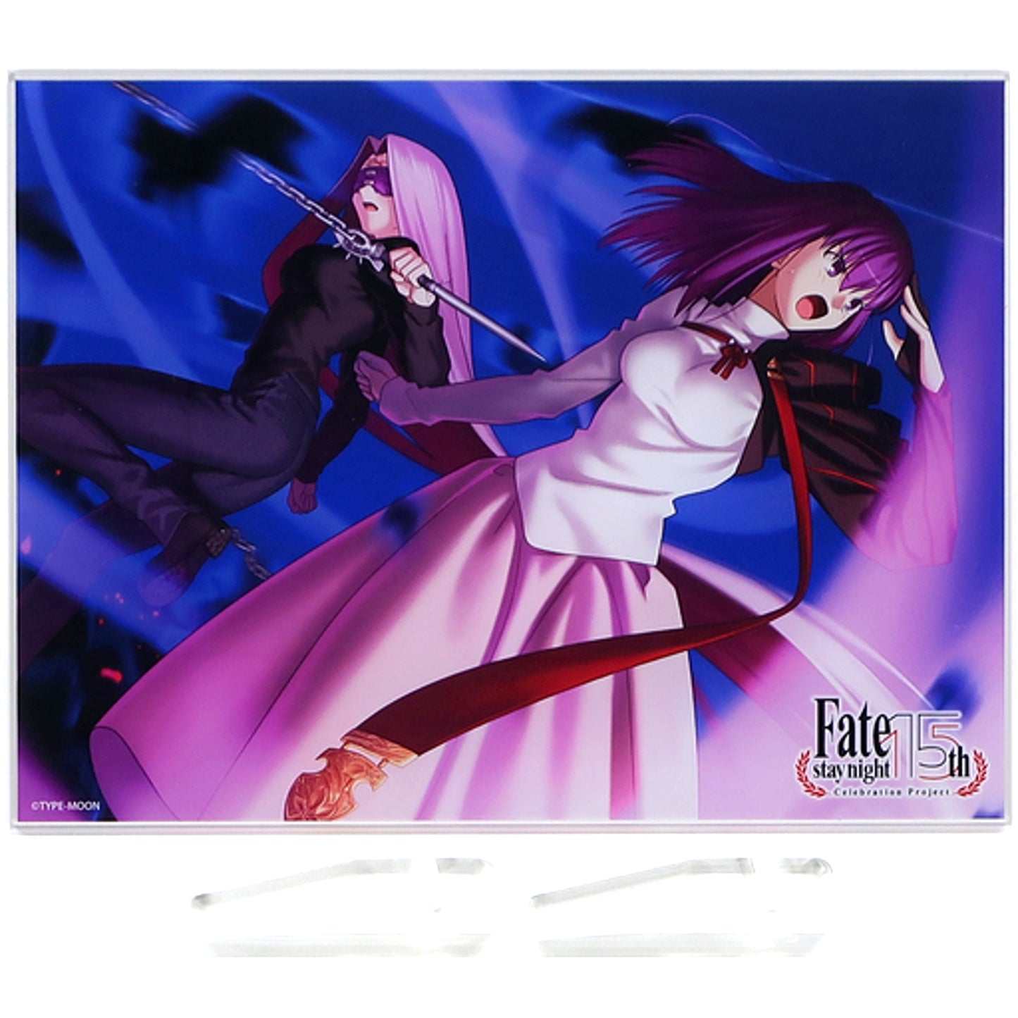 F with Accessories TYPE-MOON Exhibition Fate/stay night 15th Anniversary Acrylic Board [USED]