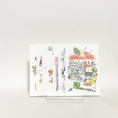 Pikachu, etc. Pokemon Pokemon World Market Postcard Pokemon Center Limited Set of 7 Postcards [USED]