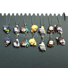 Demon Slayer: Kimetsu no Yaiba Nezuko Kamado & Others Tsumande Tsunagete Mascot All 14 Types Set Keychains [USED]