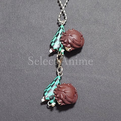 Demon Slayer: Kimetsu no Yaiba Nezuko Kamado & Others Tsumande Tsunagete Mascot All 14 Types Set Keychains [USED]