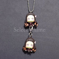 Demon Slayer: Kimetsu no Yaiba Nezuko Kamado & Others Tsumande Tsunagete Mascot All 14 Types Set Keychains [USED]