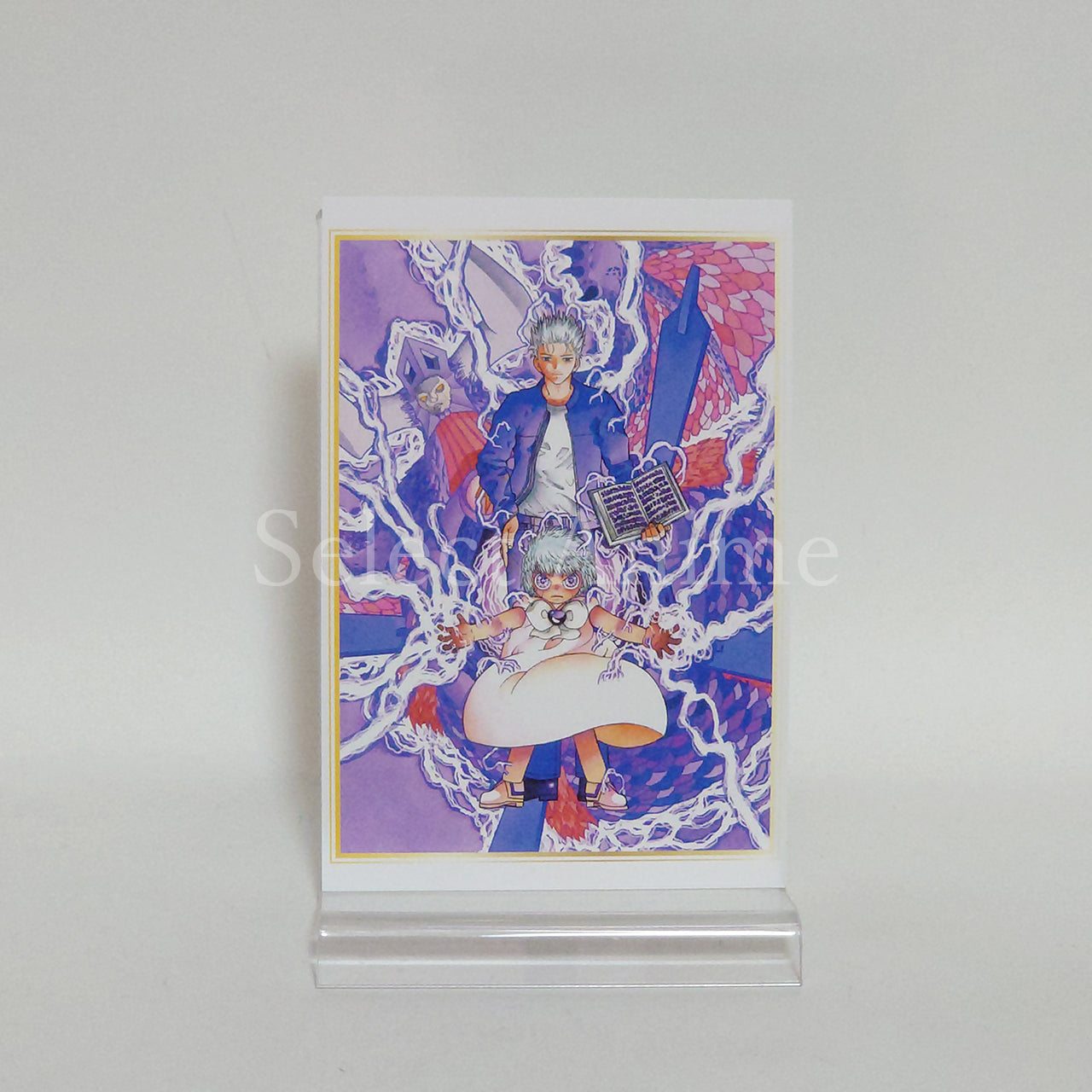 Gash Bell, etc. Zatch Bell! Framed Postcard Set Zatch Bell! & Makoto Raiku Original Art Exhibition Limited Postcards [USED]