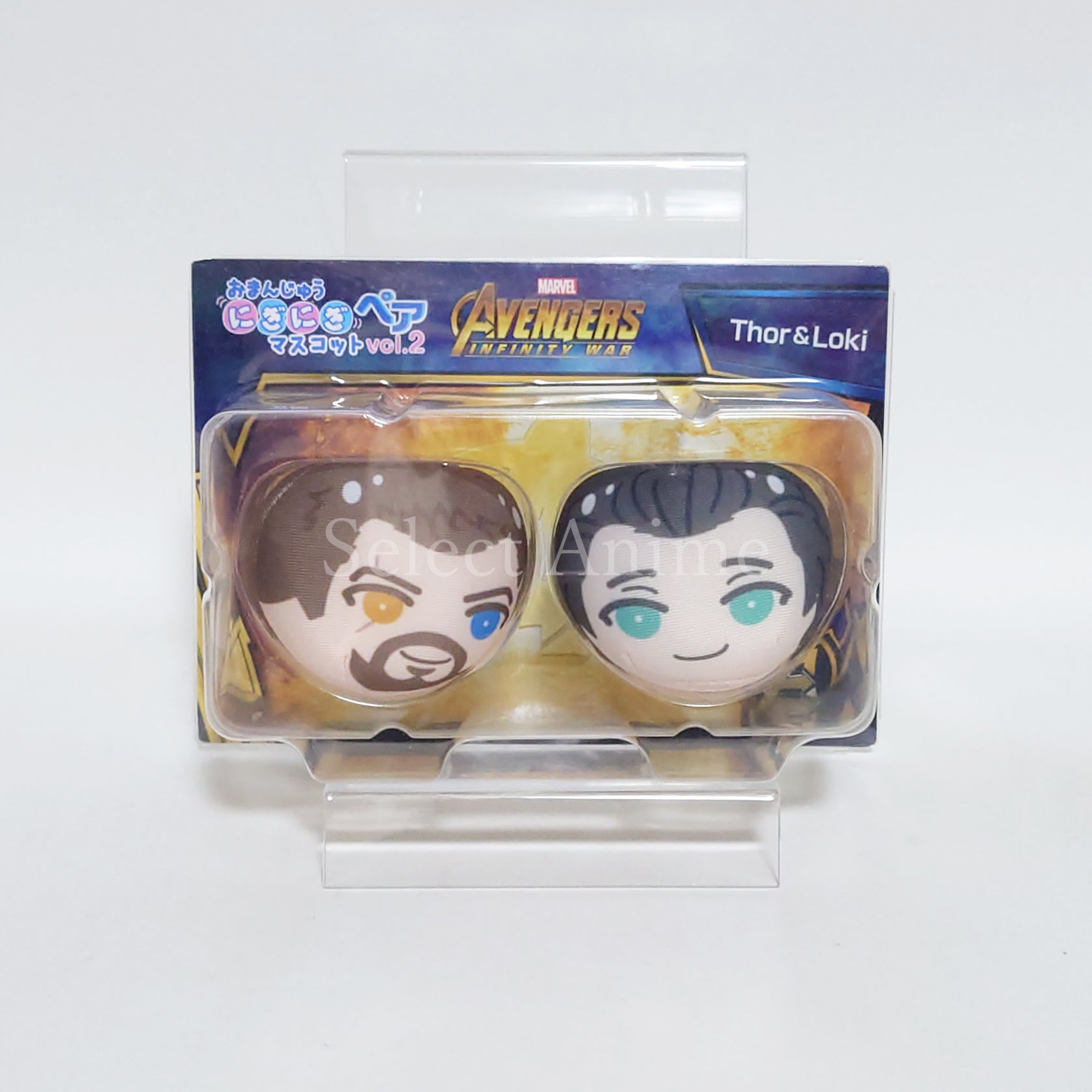 Avengers: Infinity War Thor Loki Omanjuu Niginigi Mascot Pair Vol.2 Ensky Shop Limited Keychains [USED]