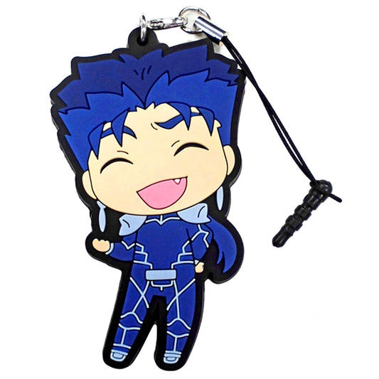 Lancer Fate/stay night Unlimited Blade Works Exhibition Holy Grail's Atrium Illustration Famous Scene Rubber Strap [USED]
