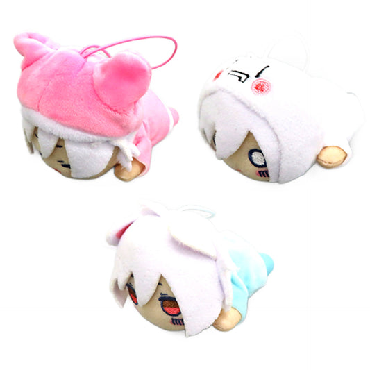 Mafumafu & Others Nesoberi Mascot Plush Toy 2 All 3 Types Set Keychains [USED]