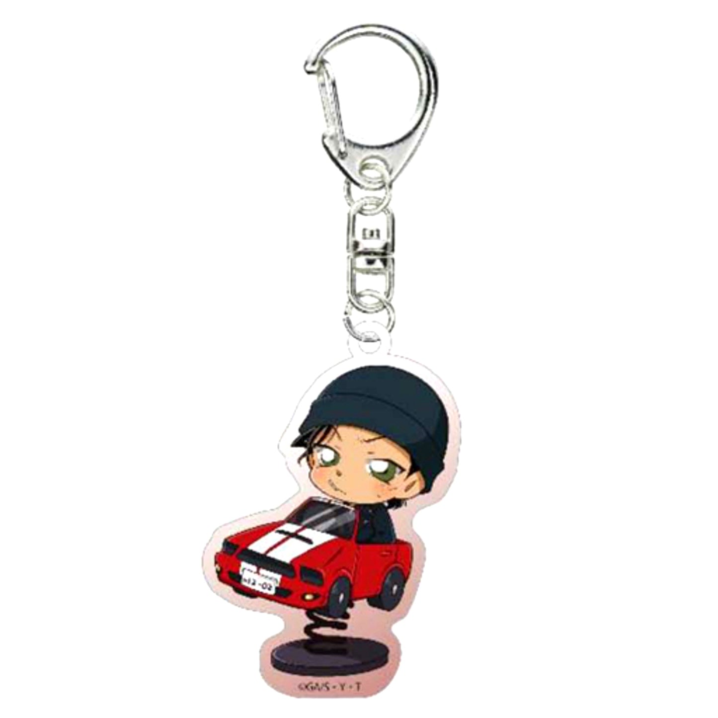 Shuichi Akai Detective Conan Deformed Trading Acrylic Keychain Vehicle [USED]