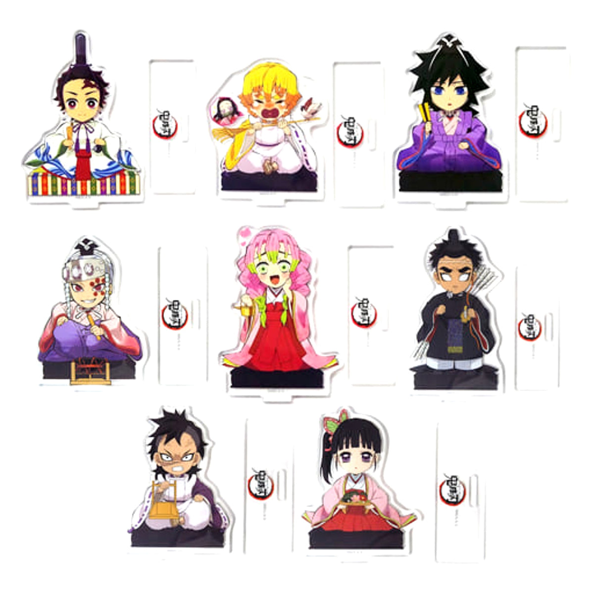 Demon Slayer: Kimetsu no Yaiba Tanjiro Kamado & Others All 8 Types Set Original Illustration Random Acrylic Stand A Hinamatsuri Event Limited Acrylic Stands [USED]