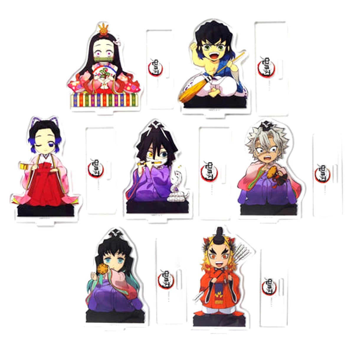 Demon Slayer: Kimetsu no Yaiba Nezuko Kamado & Others All 7 Types Set Original Illustration Random Acrylic Stand B Hinamatsuri Event Limited Acrylic Stands [USED]