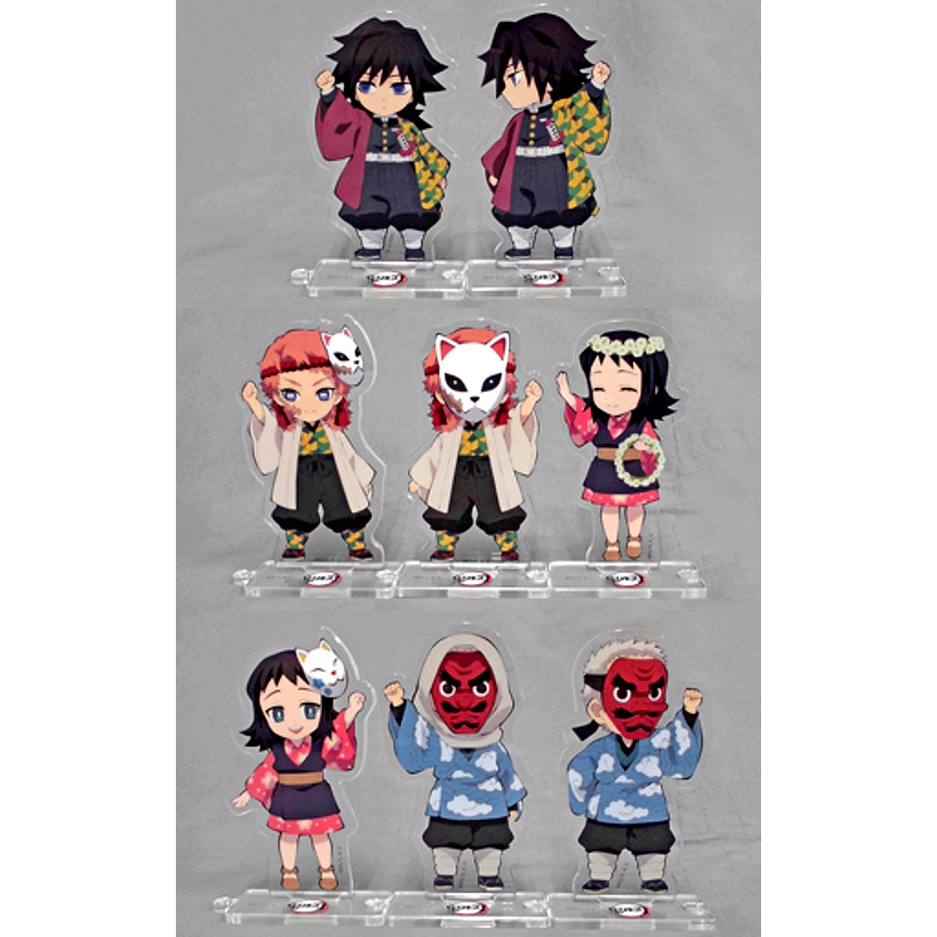 Set of 8 Demon Slayer Character Picture Scroll Cafe in ufotable Cafe Connecting Random Acrylic Stand 2nd Term [USED]
