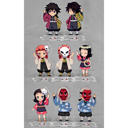 Set of 8 Demon Slayer Character Picture Scroll Cafe in ufotable Cafe Connecting Random Acrylic Stand 2nd Term [USED]