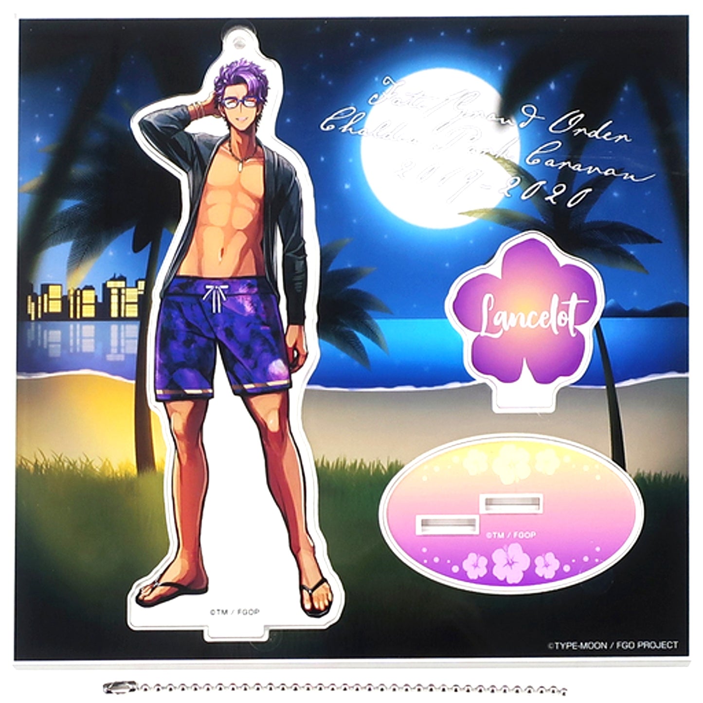 Saber Lancelot Luluhawa Island Acrylic Mascot Fate/Grand Order Chaldea Park Caravan 2019-2020 [USED]