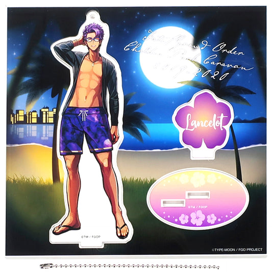 Saber Lancelot Luluhawa Island Acrylic Mascot Fate/Grand Order Chaldea Park Caravan 2019-2020 [USED]