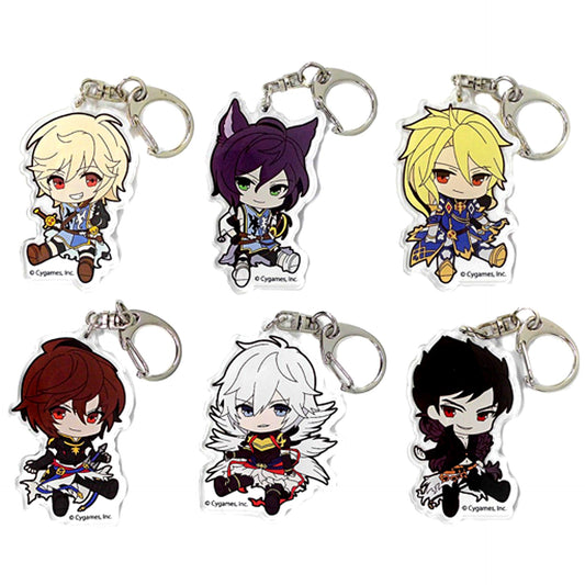 Set of 6 Granblue Fantasy Petanko Acrylic Keychain [USED]