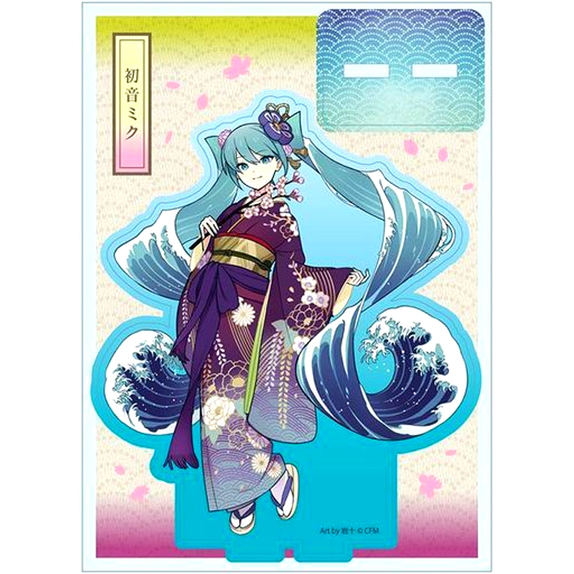 Hatsune Miku Ukiyoe Acrylic Figure Stand VOCALOID [USED]