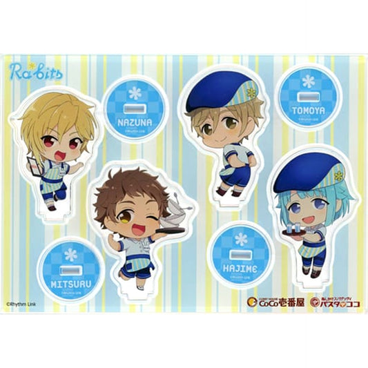 Ensemble Stars! Ra*bits Newly Drawn Chibi Character Acrylic Stand Curry House CoCo Ichibanya Ensemble Campaign Exclusive Receipt Campaign Prize Acrylic Stands [USED]