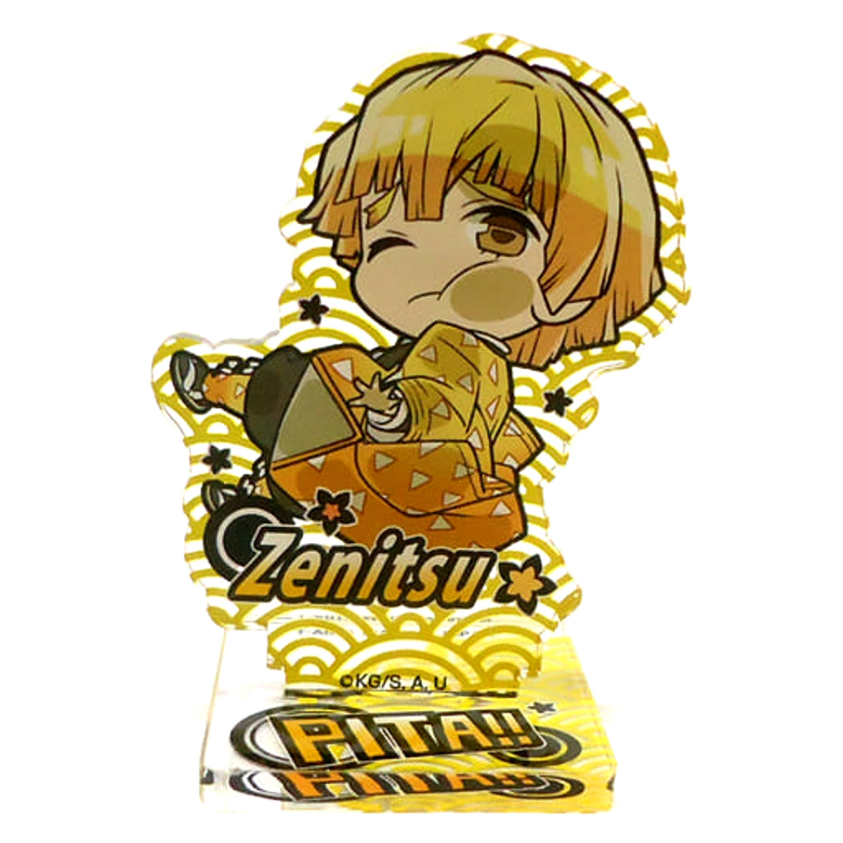 Demon Slayer: Kimetsu no Yaiba Pita! Defome Zenitsu Agatsuma Acrylic Stand Acrylic Stands [USED]