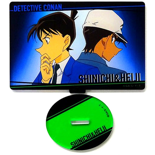 Shinichi Kudo & Heiji Hattori Detective Conan Trading Scene Shot Acrylic Stand Collection [USED]